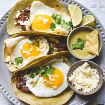 low carb keto steak eggs tacos breakfast brunch