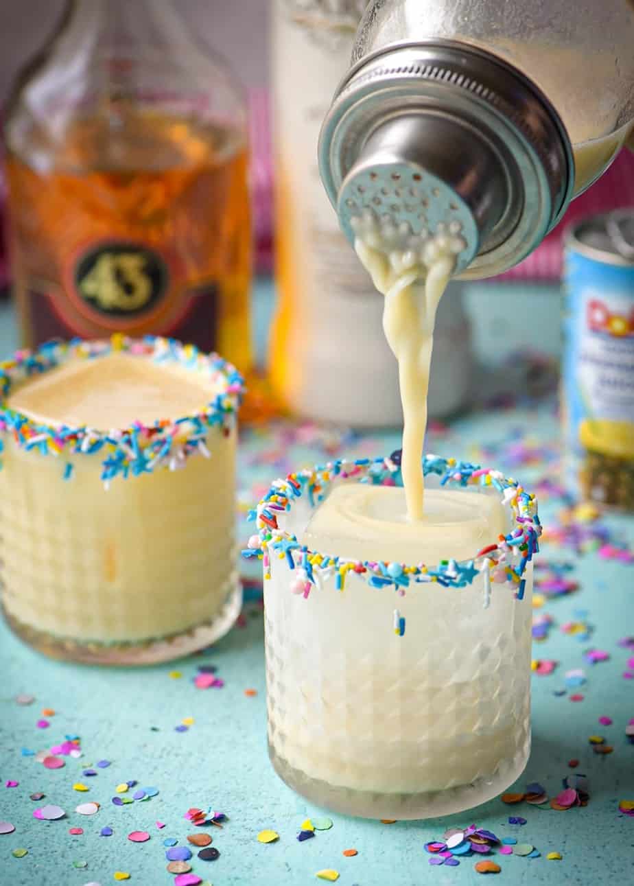 Birthday Cake Pudding Shot | It's boozy pudding shot! The perfect birthday  cake! 🎂😋 | By Tipsy Bartender | Okay, so this is banana pudding. Vanilla.  Sorry. Sorry. Vanilla, okay? Vanilla, banana,