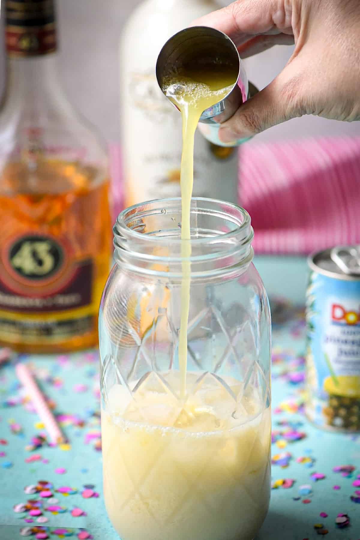 Birthday Cake Cocktail pineapple juice