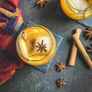 Apple cider whiskey smash featured