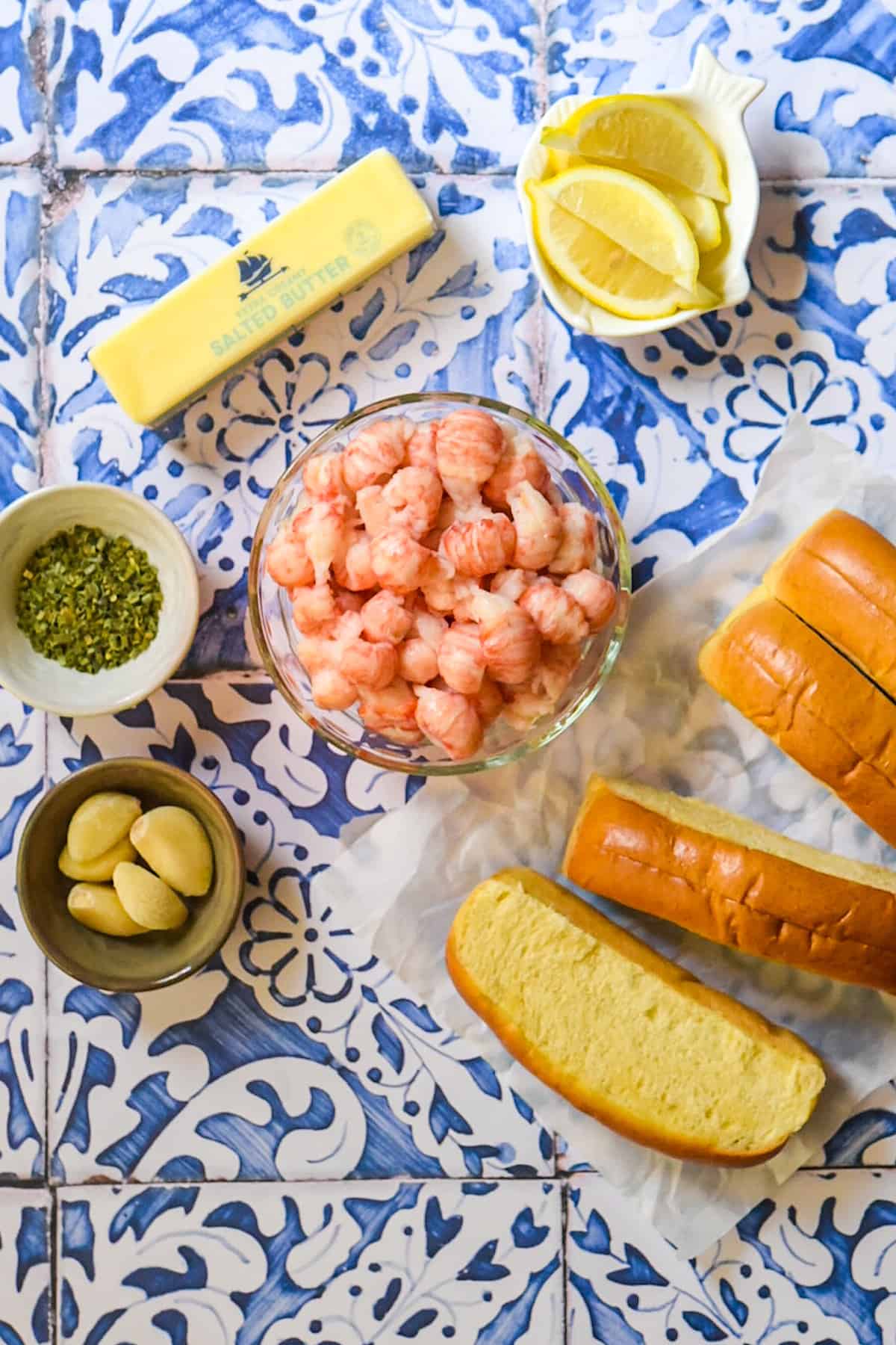 warm-langostino-rolls-with-brown-truffle-butter-ingredients